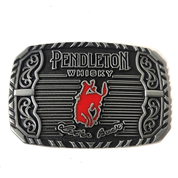 NEW Pendleton Whisky Montana Silversmiths 2025 "Let'er Buck" Belt Buckle - Picture 1 of 9